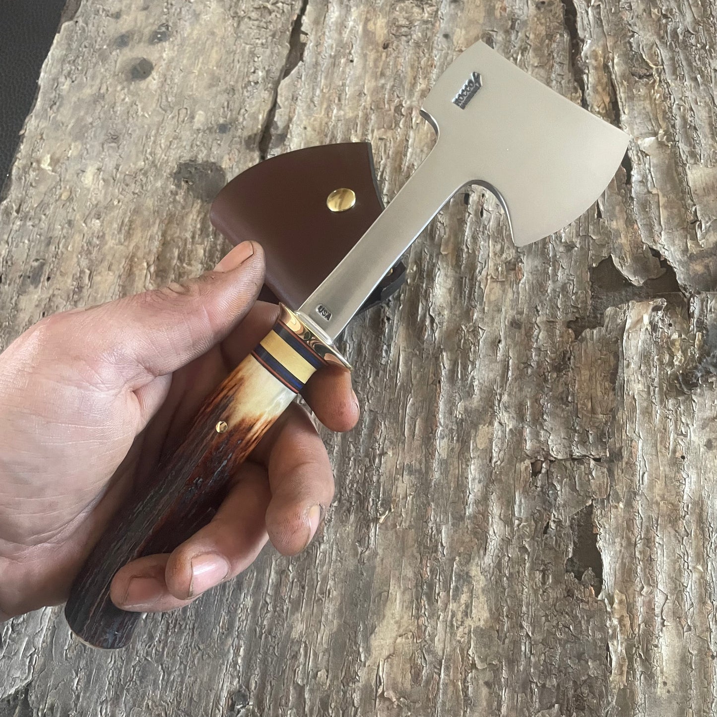 Premium Red Stag Hunters Hatchet
