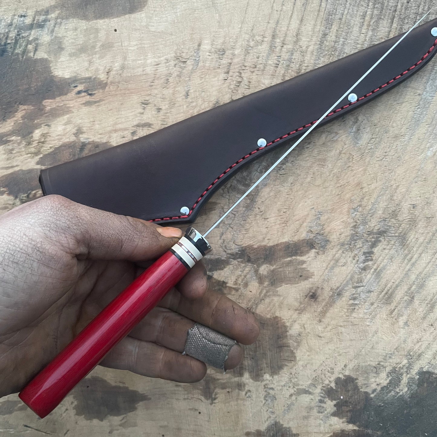 Red Linen Stainless Filet