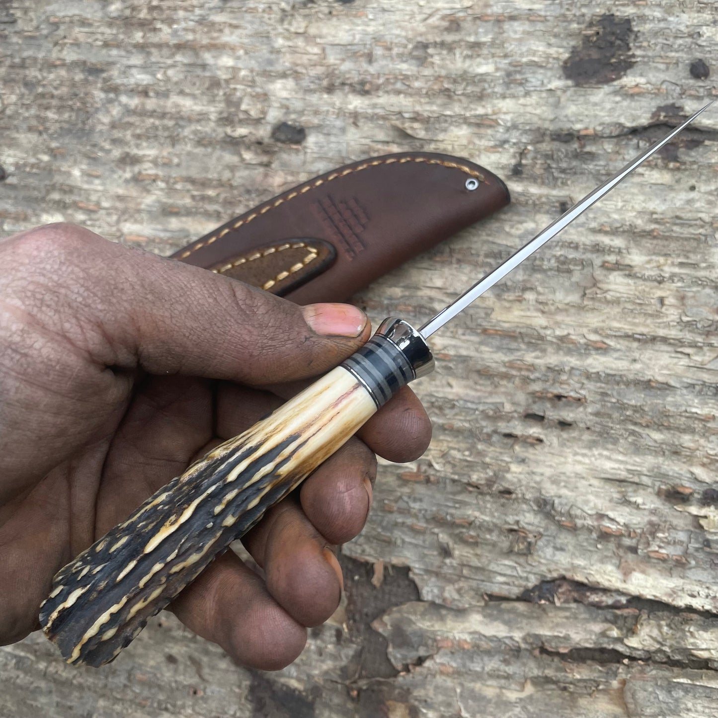 Stag Lightening Point Trout Knife