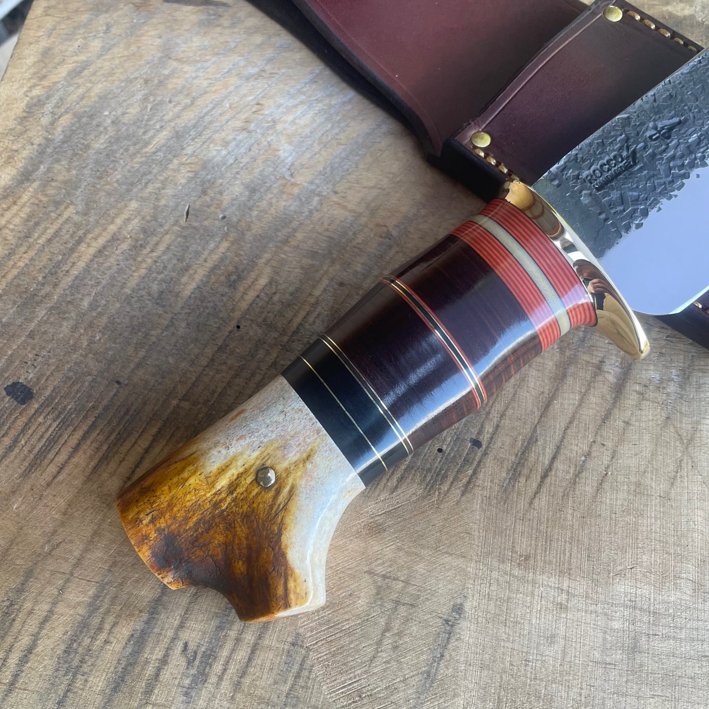7" Scagel Style Hammer Mark Camp Knife