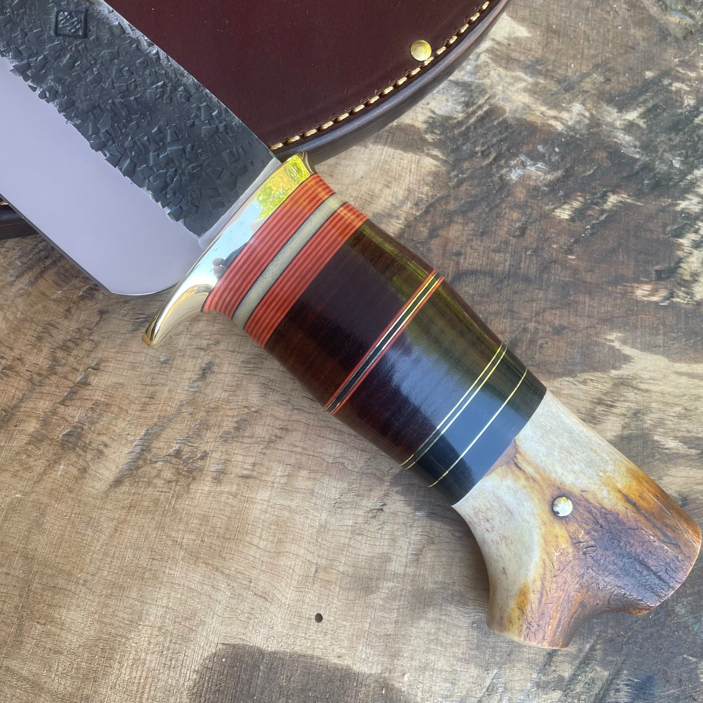 7" Scagel Style Hammer Mark Camp Knife