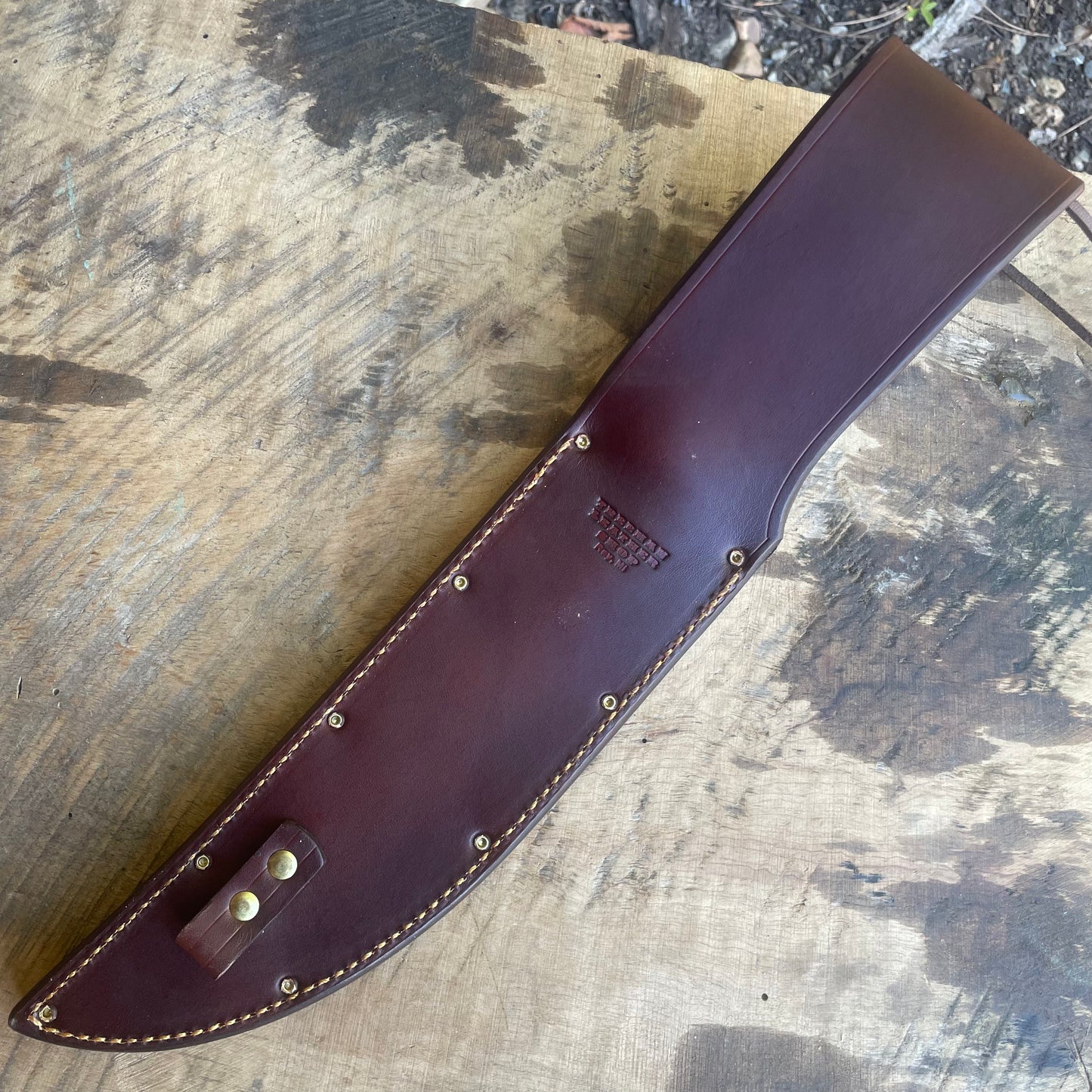 8.5" Scagel Style Hammer Mark Camp Knife