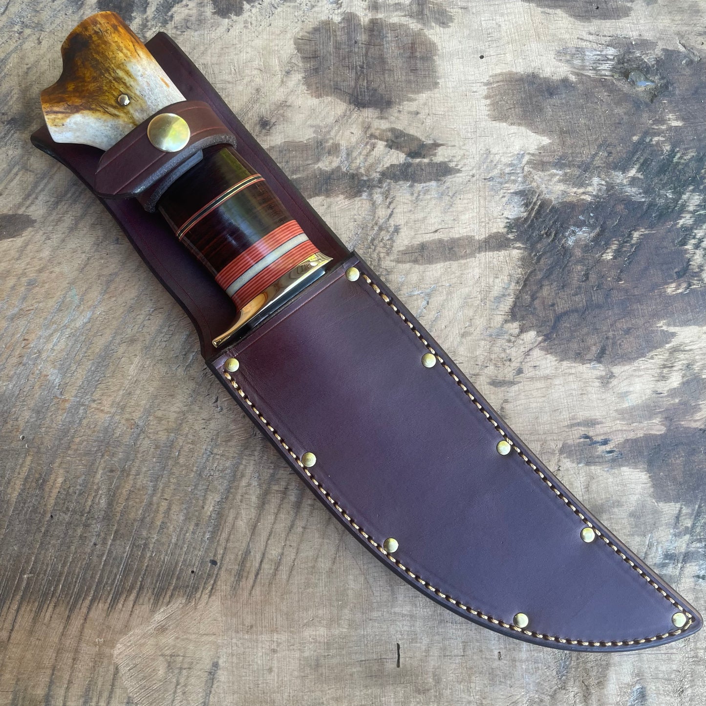 7" Scagel Style Hammer Mark Camp Knife