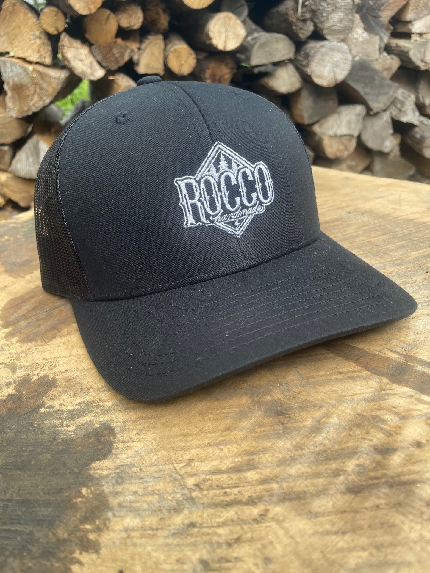 Black Snapback Logo Trucker