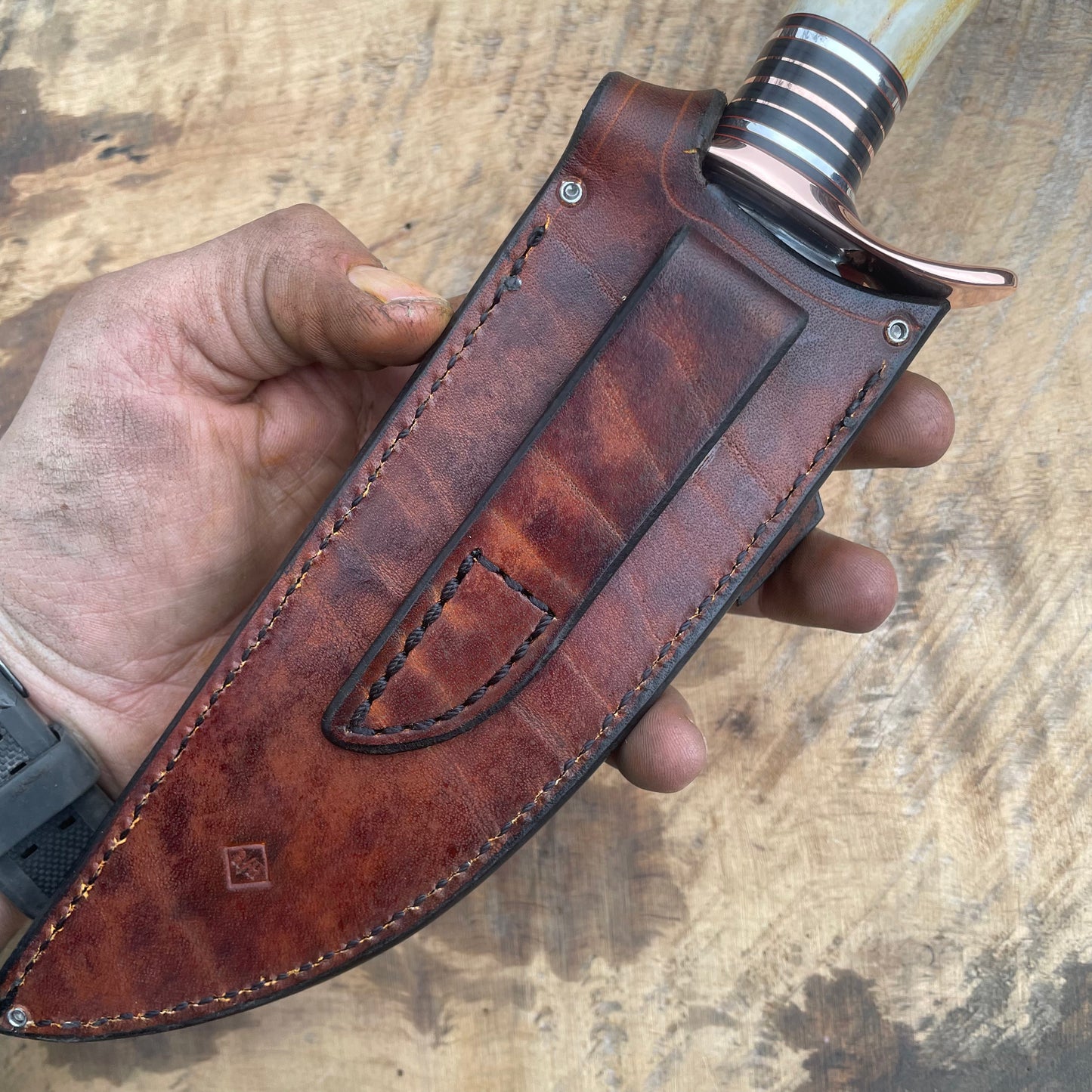 Premium Red Sambar Stag Hammer Mark Fighter