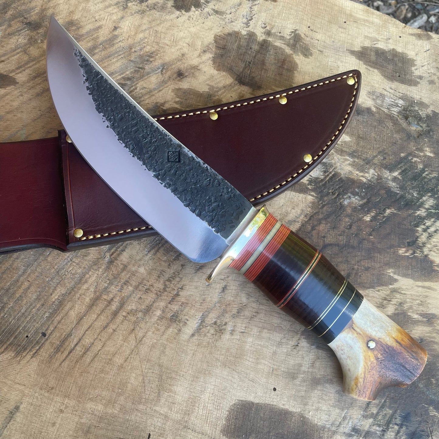 7" Scagel Style Hammer Mark Camp Knife