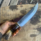 8.5" Scagel Style Hammer Mark Camp Knife