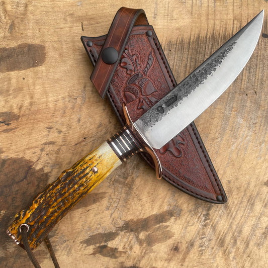 Premium Red Sambar Stag Hammer Mark Fighter