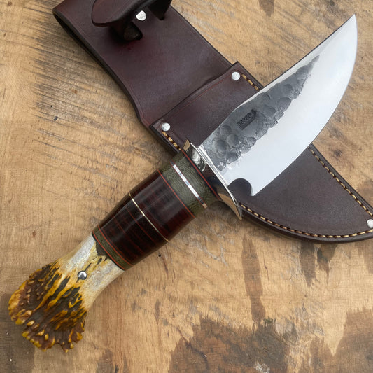 XL Scagel Style Hammer Mark Clip Point Hunter